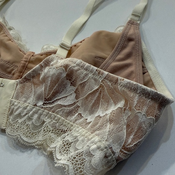 Morrow + Mint Tulip Lace Organic Cotton Nursing Bralette. Size L - Picture 8 of 12